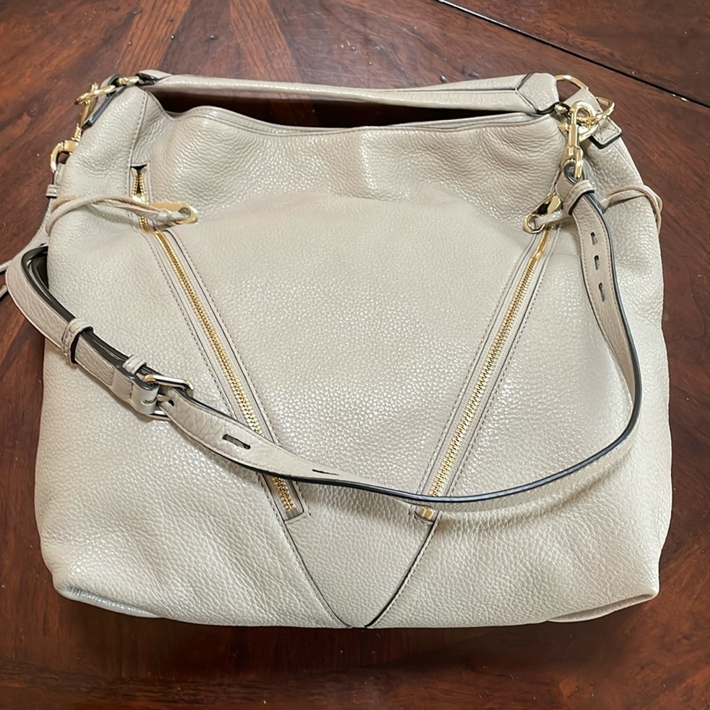 Rebecca Minkoff Fringe Trim Leather Crossbody Bag